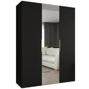 Obrazek Szafa Marbella II 150 czarny/złoty