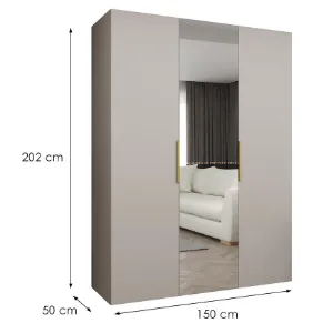 Obrazek Szafa Marbella II 150 kaszmir/złoty