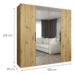 Obrazek Szafa Marbella II 200 artisan czarny