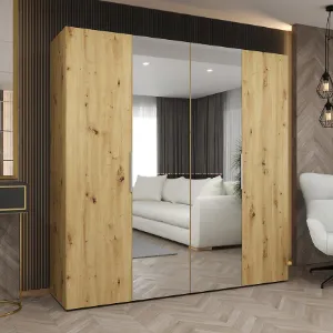 Obrazek Szafa Marbella II 200 artisan srebrny