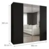 Obrazek Szafa Marbella II 200 czarny