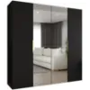 Obrazek Szafa Marbella II 200 czarny/złoty