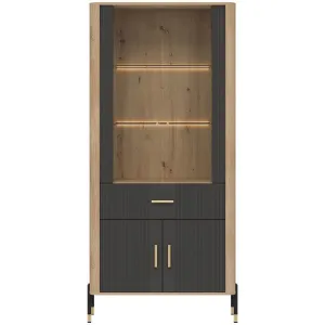 Obrazek Witryna Dante Dt14 Dąb Cremona/Antracyt