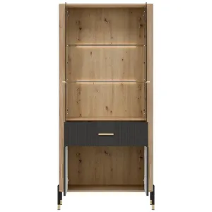 Obrazek Witryna Dante Dt14 Dąb Cremona/Antracyt