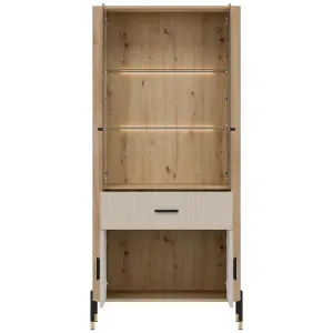 Obrazek Witryna Dante Dt14 Dąb Cremona/Kaszmir