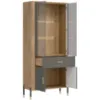 Obrazek Witryna Dante Dt14 Dąb Cremona/Szary