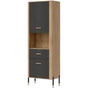 Obrazek Regał Dante L/P Dt15 Dąb Cremona/Antracyt