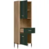 Obrazek Regał Dante L/P Dt15 Dąb Cremona/Zielony