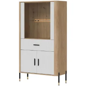 Obrazek Witryna Niska Dante Dt12 Dąb Cremona/Biały