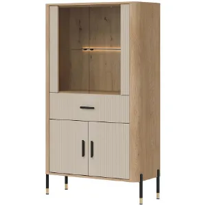 Obrazek Witryna Niska Dante Dt12 Dąb Cremona/Kaszmir