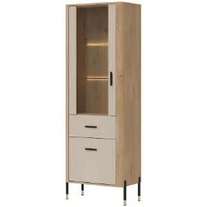 Obrazek Witryna L/P Dante Dt13 Dąb Cremona/Kaszmir