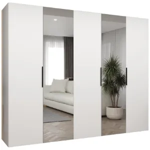 Obrazek Szafa Marbella II 250 biały/czarny