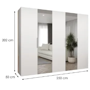 Obrazek Szafa Marbella II 250 biały/srebrny