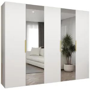 Obrazek Szafa Marbella II 250 biały/złoty