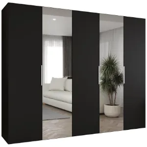 Obrazek Szafa Marbella II 250 czarny/srebrny