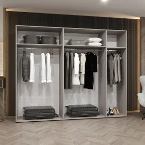 Obrazek Szafa Marbella II 250 kaszmir/srebrny