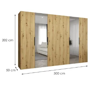 Obrazek Szafa Marbella II 300 artisan czarny