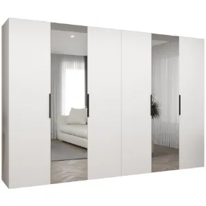 Obrazek Szafa Marbella II 300 biały/czarny