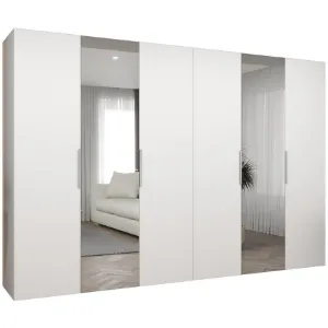 Obrazek Szafa Marbella II 300 biały/srebrny