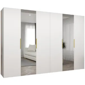 Obrazek Szafa Marbella II 300 biały/złoty