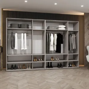 Obrazek Szafa Marbella II 300 kaszmir/czarny