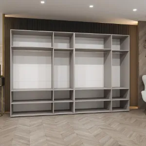 Obrazek Szafa Marbella II 300 kaszmir/srebrny