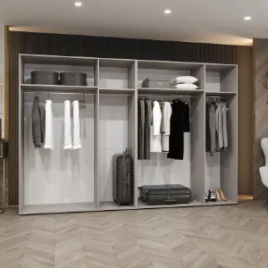 Obrazek Szafa Marbella II 300 kaszmir/srebrny