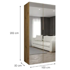 Obrazek Szafa Marbella III 100 artisan czarny