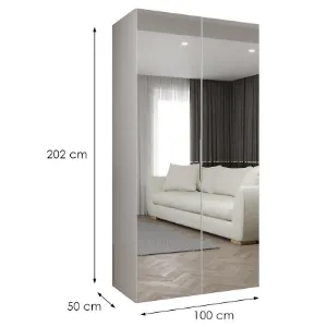 Obrazek Szafa Marbella III 100 biały/srebrny