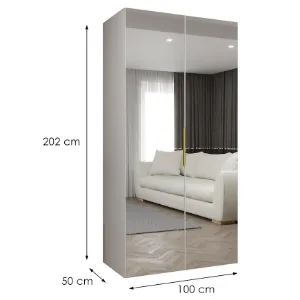 Obrazek Szafa Marbella III 100 biały/złoty