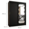 Obrazek Szafa Spoti 150 czarny