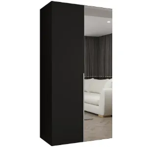 Obrazek Szafa Alicante II 100 czarny/srebrny