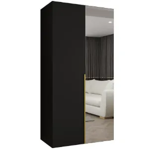 Obrazek Szafa Alicante II 100 czarny/złoty