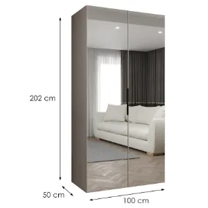 Obrazek Szafa Marbella III 100 kaszmir/czarny