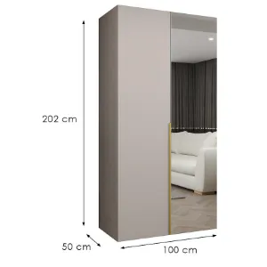 Obrazek Szafa Alicante II 100 kaszmir/złoty
