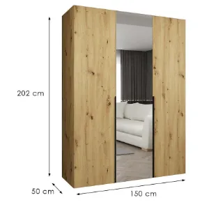 Obrazek Szafa Alicante II 150 artisan czarny