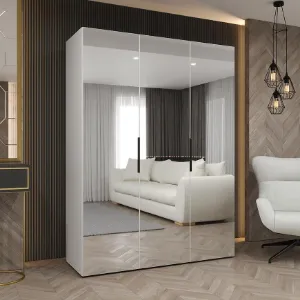 Obrazek Szafa Marbella III 150 biały/czarny