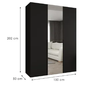 Obrazek Szafa Alicante II 150 czarny