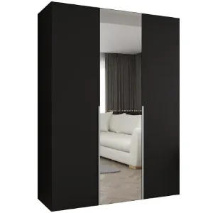 Obrazek Szafa Alicante II 150 czarny/srebrny