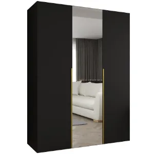 Obrazek Szafa Alicante II 150 czarny/złoty