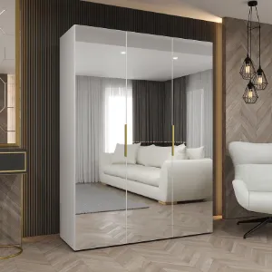 Obrazek Szafa Marbella III 150 biały/złoty