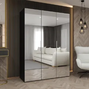 Obrazek Szafa Marbella III 150 czarny/kaszmir