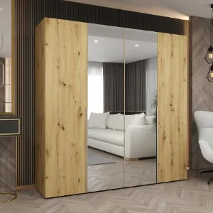 Obrazek Szafa Alicante II 200 artisan srebrny