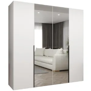 Obrazek Szafa Alicante II 200 biały/czarny