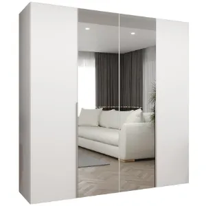 Obrazek Szafa Alicante II 200 biały/srebrny