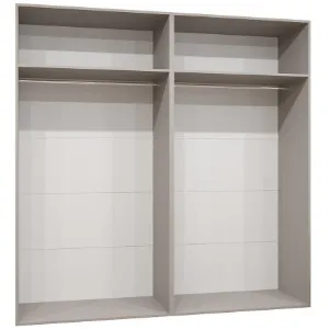 Obrazek Szafa Alicante II 200 kaszmir/srebrny