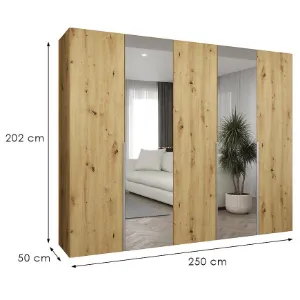 Obrazek Szafa Alicante II 250 artisan srebrny