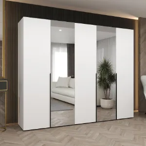 Obrazek Szafa Alicante II 250 biały/czarny