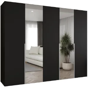 Obrazek Szafa Alicante II 250 czarny/srebrny