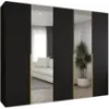 Obrazek Szafa Alicante II 250 czarny/złoty